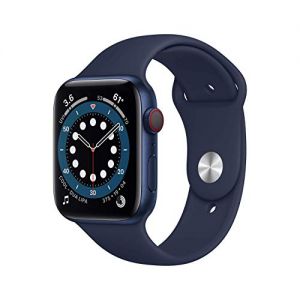Apple Watch Series 6 44mm (GPS + Cellular) - Cassa In Alluminio Color Blu Con Blu Scuro Cinturino Sport (Ricondizionato)