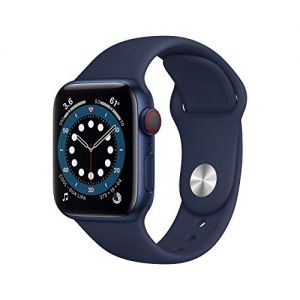 Apple Watch Series 6 40mm (GPS + Cellular) - Cassa In Alluminio Color Blu Con Blu Scuro Cinturino Sport (Ricondizionato)