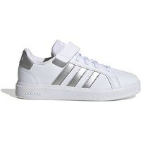  Grand Court 2.0 El K Ps Bianco Argento - Sneakers Bambina 