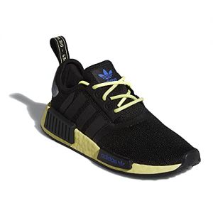 adidas Originals Unisex-Child NMD_r1 Sneaker (Core Black/Pulse Yellow/Sonic Ink