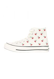 CONVERSE Sneakers Chuck 70 Hi da Donna Bianche con Ciliegie 40