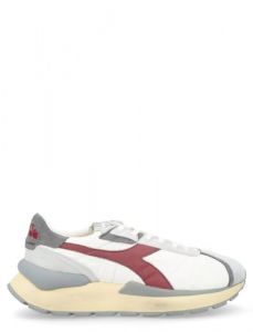 diadora Sneaker Uomo Mercury Elite in Tessuto Bianco White Red