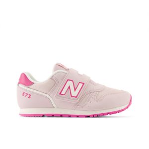 New Balance Kids' 373 Hook and Loop in Rosa, Synthetic, Taglia 38.5