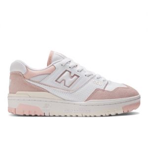 New Balance Donna 550 in Bianca/Rosa, Synthetic, Taglia 43