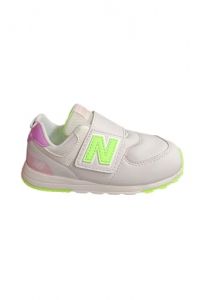 New Balance Scarpe Sneakers 574 Multicolore Grigio-fuxja-Verde Fluo 26