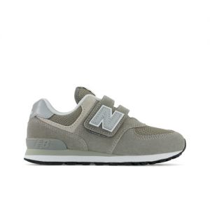 New Balance Bambino 574 Core Hook & Loop in Grigio/Bianca