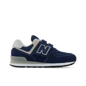 New Balance Bambino 574 Core Hook & Loop in Blu/Bianca