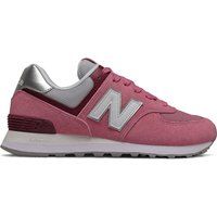  Sneakers 574 Suede Mesh Rosa Bianco Donna 
