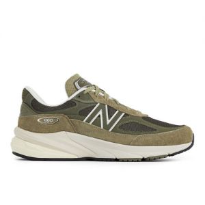 New Balance Unisex Made in USA 990v6 in Verde, Leather, Taglia 41.5