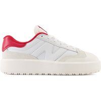  Ct302 Lea Suede Bianco Rosso - Sneakers Donna 