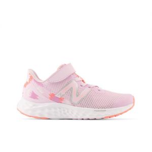 New Balance Bambino Fresh Foam Arishi v4 Bungee Lace with Top Strap in Rosa, Synthetic, Taglia 28.5
