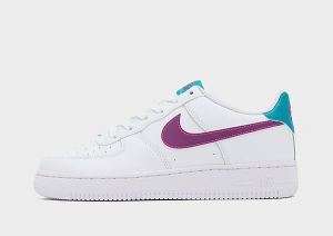 Nike Air Force 1 Low Junior, White/Hyper Pink/Aquamarine/Viotech