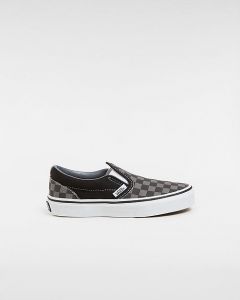 VANS Scarpe Bambino Checkerboard Classic Slip-on (4-8 Anni) ((checkerboard)) Bambino Nero, Taglia 31