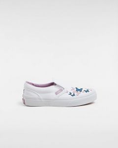 VANS Scarpe Bambino/a Classic Slip-on (4-8 Anni) (true White/mult) Bambino Bianco, Taglia 31