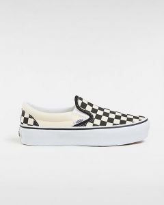 VANS Scarpe Checkerboard Classic Slip-on Platform (blk&whtchckerboard/wht) Donna Nero, Taglia 43