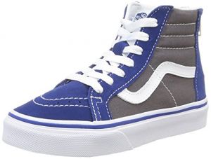 Vans Sneaker Alta K Sk8-Hi Zip Blu/Grigio EU 36