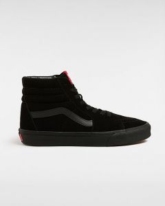 VANS Scarpe Sk8-hi In Pelle Scamosciata (black/black) Unisex Nero, Taglia 50