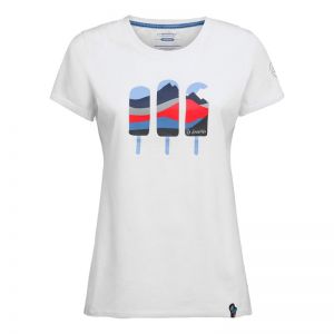 T-shirt La Sportiva Icy Mountains W (Colore: White-Moonlight, Taglia: M)