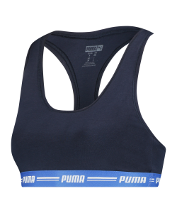 Reggiseni Puma Racer Back Top Sport-BH Damen Blau F009